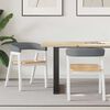 vidaXL Krzesła jadalne 2 pcs Biały 54 x 57 x 73 cm Lite drewno gumowe
