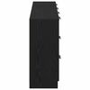 vidaXL Bufet Czarny Dąb 120 x 30 x 70 cm Materiał drewnopochodny