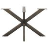vidaXL Noga do stołu jadalnego Spider Shape Czarny 120x68x(72-73) cm Stal