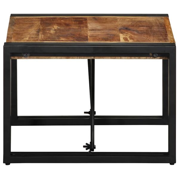 vidaXL Stolik kawowy 50x50x35 cm lite drewno surowe mango