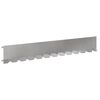 vidaXL Krawężnik do trawnika 10 szt. 102 x 15 x 4 cm Stal srebrny