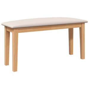vidaXL Ławka 90 cm Drewno lite Guma