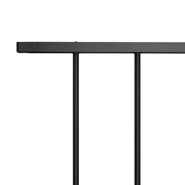 vidaXL Panel ogrodzeniowy stal malowana proszkowo 1,63x1 m czarny