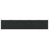 vidaXL Panel ogrodzeniowy 5 pcs WPC i aluminium Czarny