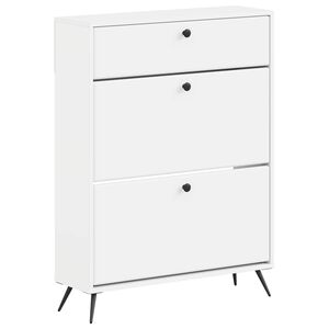 vidaXL Szafka na buty BREDA 78 x 24 x 103 cm Drewno inżynieryjne Biały