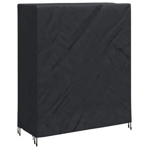 vidaXL Pokrowiec na st&oacute;ł do pingponga Czarny 165 x 70 x 185 cm tkanina