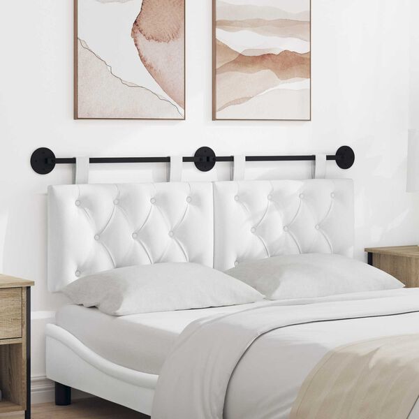 vidaXL Wisząca Głowa Biały 150 x 55 x 7 cm tkanina