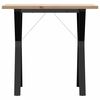 vidaXL St&oacute;ł jadalniany z nogami w kształcie litery Y, 80x50x75,5 cm