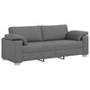 vidaXL Sofa 3 pcs Ciemnoszary 219 x 80 x 82 cm Tkanina lniana