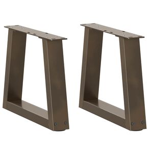 vidaXL Nogi do stolika kawowego w kształcie litery V 2 szt. Naturalna stal 30x(30-31,3) cm Stal