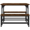 vidaXL Stolik kawowy, brązowy dąb, 100x50,5x40 cm