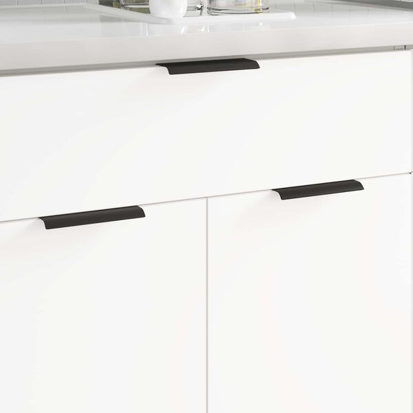 vidaXL Uchwyt 12 pcs Czarny 120 x 39.6 x 17 mm Aluminium