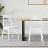 vidaXL Krzesła jadalne 2 pcs Biały 43 x 54 x 89 cm Drewno Gumowe