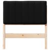 vidaXL Tapicerowane wezgłowie Z zagł&oacute;wkiem Brązowy i czarny 80 cm