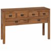 vidaXL Bufet naturalny 110 x 35 x 75,5 cm Lite drewno teakowe