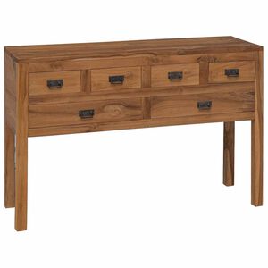 vidaXL Bufet naturalny 110 x 35 x 75,5 cm Lite drewno teakowe