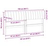 vidaXL Tapicerowane wezgłowie Ciemnoszary 150 cm Lite drewno sosnowe