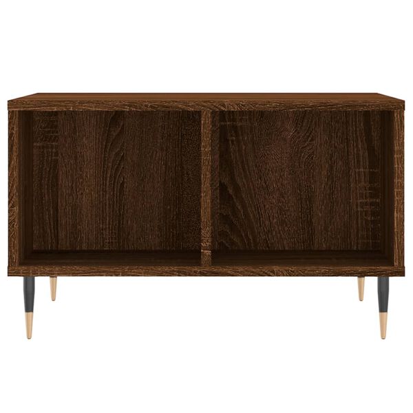 vidaXL Stolik kawowy, brązowy dąb, 60x50x36,5 cm