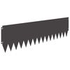 vidaXL Krawężnik do trawnika 10 szt. 103 x 30 cm Stal Czarny
