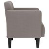 vidaXL Sofa Fotel z Podłokietnikami Taupe 53 cm Tkanina
