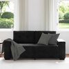 vidaXL Sofa dwuosobowa czarna 140 cm aksamitna