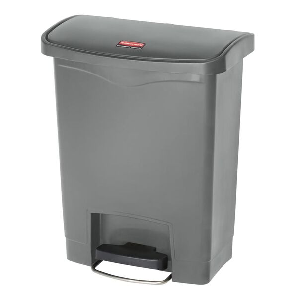 Rubbermaid Kosz z pedałem Slim Jim, 30 L, szary