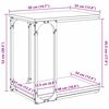 vidaXL Stolik boczny z p&oacute;łką Stare drewno 50 x 35 x 52 cm