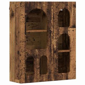 vidaXL Szafka wisząca z p&oacute;łką ELST Stare drewno 59 x 20 x 71,5 cm