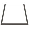 vidaXL Nogi do stołu jadalnego w kształcie litery V 2 szt. Antracyt 90x(72-73,3) cm Stal