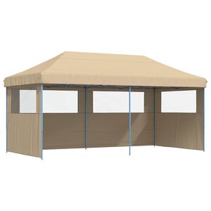vidaXL Namiot Imprezowy Beżowy 292 x 580 x 315 cm Materiał Oxford