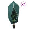 vidaXL Kaptury ochronne z suwakiem, 4 szt., 70 g/m&sup2; 1,55x1,55 m