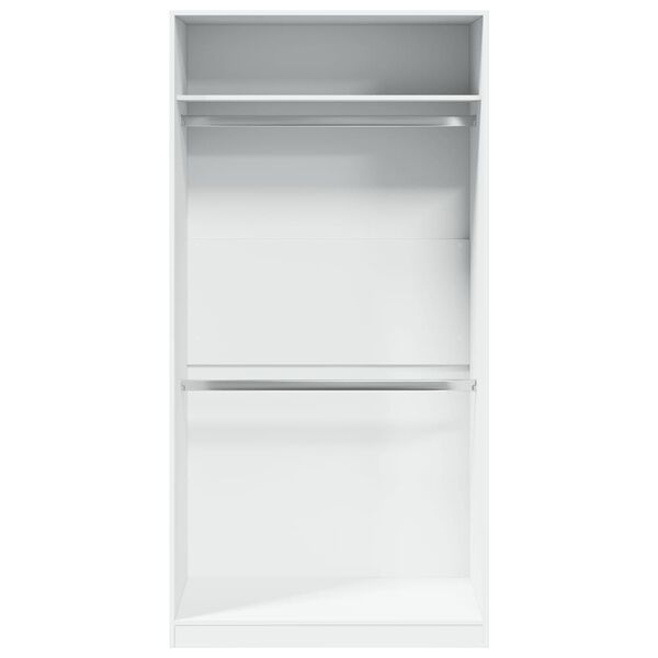 vidaXL Szafa, biała, 100x50x200 cm, materiał drewnopochodny