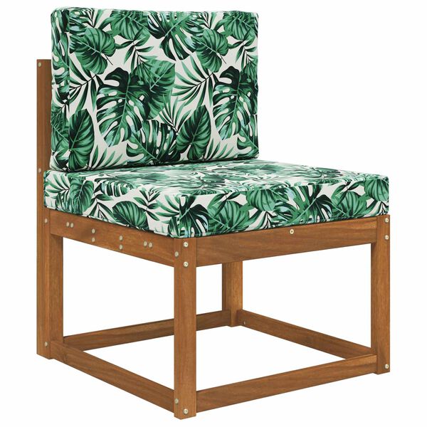 vidaXL Poduszka do sofy na zewnątrz 2 pcs Wz&oacute;r liścia Poliester