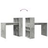 vidaXL Biurko z półką Betonowy szary 108 x 55 x 103.5 cm
