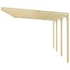 vidaXL Pergola przyścienna, 6 x 3 x 2,1 m, drewniana