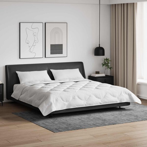 vidaXL Kołdra z poduszką 3 pcs Biały Mikrofibra