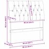 vidaXL Tapicerowane wezgłowie Jasnoszary 90 cm Lite drewno sosnowe