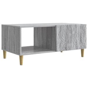 vidaXL Stolik kawowy Szary Sonoma 90 x 50 x 40 cm Drewno inżynieryjne