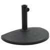 vidaXL Podstawa pod parasol ogrodowy, p&oacute;łokrągła, żywica, 9 kg, czarna