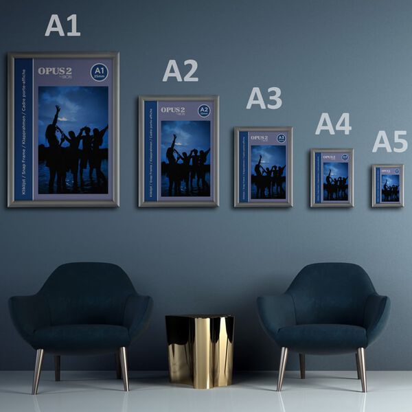 Europel Ramka zatrzaskowa, A1, 25 mm, aluminiowa