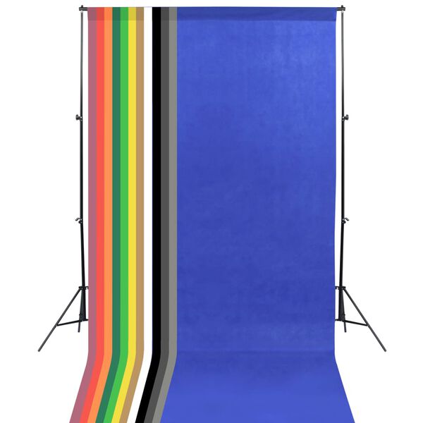 vidaXL Zestaw studyjny z lampami softbox i tłami