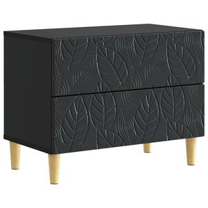 vidaXL Stolik nocny Czarny 62 x 34,5 x 48 cm Drewno inżynieryjne