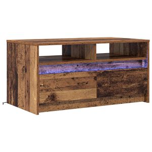 vidaXL Stolik kawowy Stare drewno 90 x 50 x 45 cm Drewno inżynieryjne