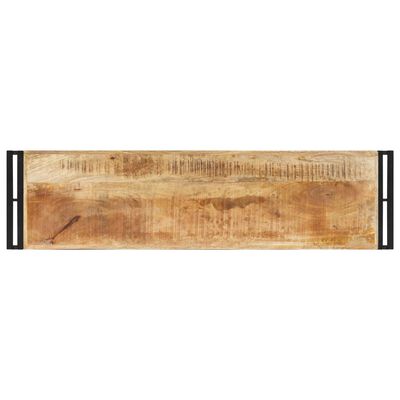 vidaXL Stolik konsolowy, 120 x 30 x 75 cm, surowe drewno mango