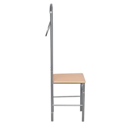 vidaXL Krzesło z wieszakiem na garnitur, 2 szt., metalowe