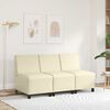 vidaXL | Modułowa sofa bez podłokietnik&oacute;w | Kremowy 55 x 74 x 82 cm