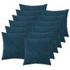 vidaXL Poszewka na poduszkę 12 pcs HEERLEN niebieski 50 x 50 cm Welur