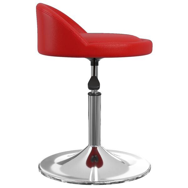 vidaXL Stołek do masażu, winna czerwień, obity sztuczną sk&oacute;rą