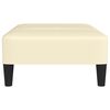 vidaXL Podn&oacute;żek, kremowy, 78x56x32 cm, sztuczna sk&oacute;ra