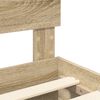 vidaXL Ramka ł&oacute;żka Dąb Sonoma 150 x 200 cm Materiał drewnopochodny